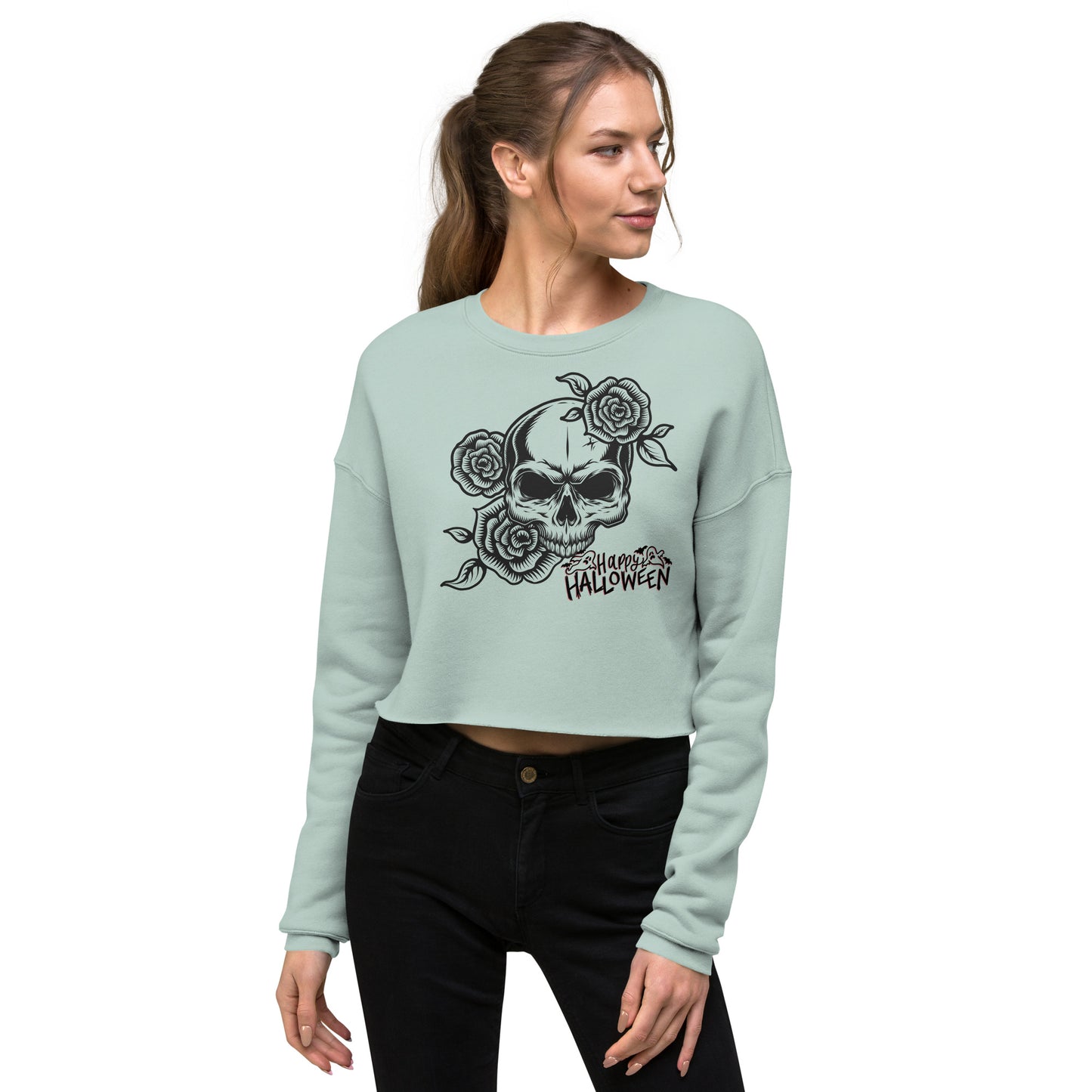 Fleece Crop Sweatshirt – Trendy Fit, Soft Feel