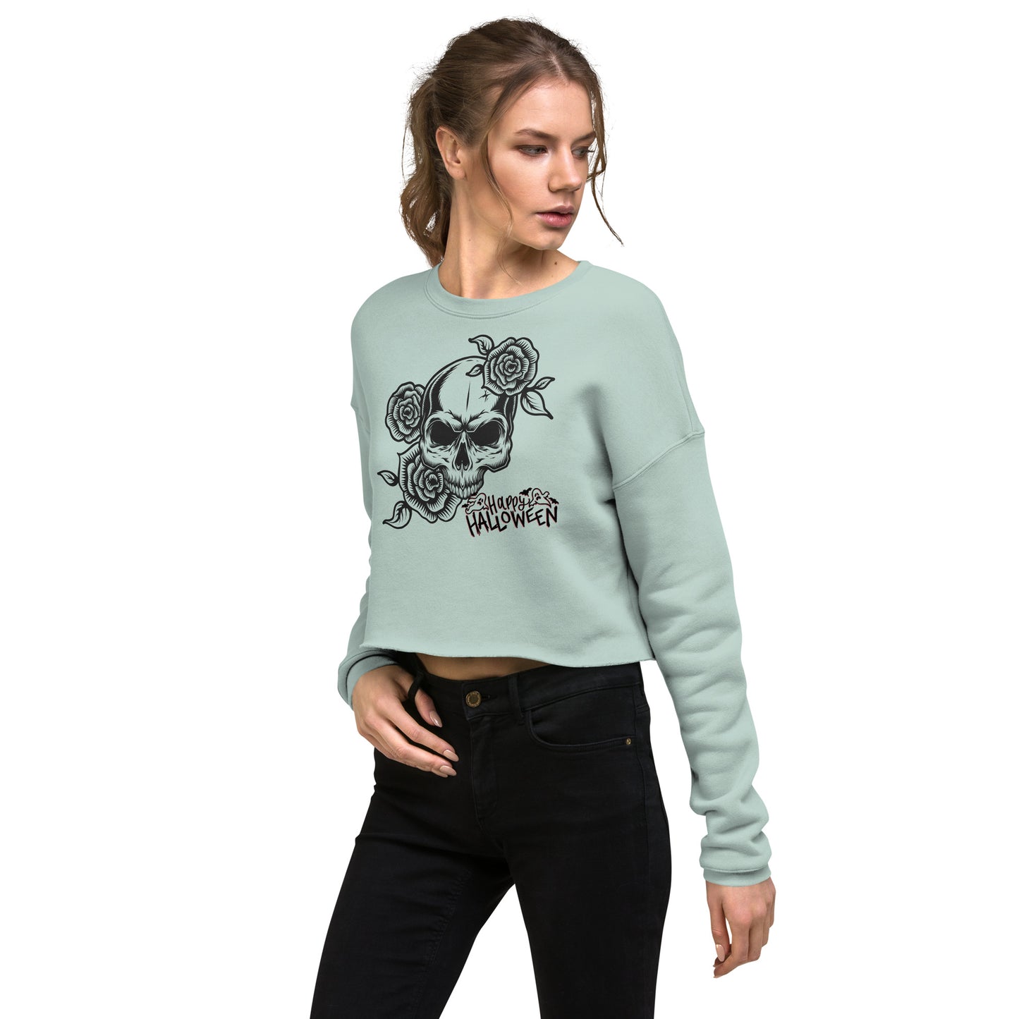 Fleece Crop Sweatshirt – Trendy Fit, Soft Feel