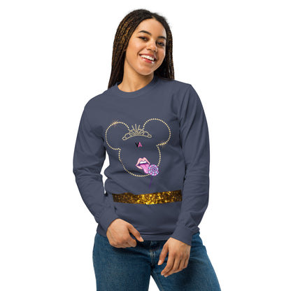 Women Garment-dyed heavyweight long-sleeve shirt