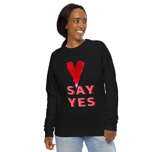 Women organic raglan sweatshirt